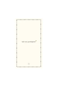 ZUSSS servetten gezelligheid 11x20cm* Servetten