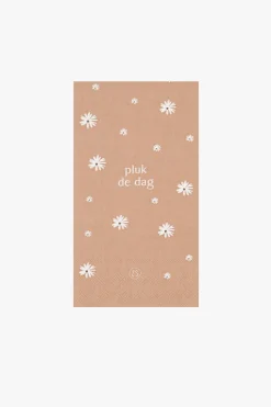 ZUSSS servetten pluk de dag 11x20cm terra roze* Servetten|Keukentextiel