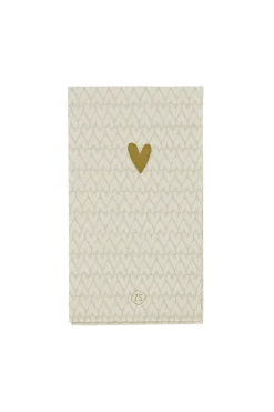 ZUSSS servetten rechthoek 11x20cm hartjes* Servetten