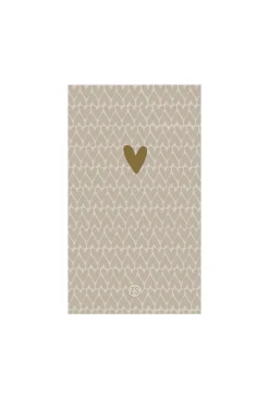 ZUSSS servetten rechthoek 11x20cm hartjes* Servetten