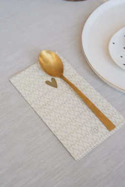 ZUSSS servetten rechthoek 11x20cm hartjes* Servetten