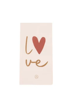 ZUSSS servetten rechthoek 11x20cm love* Servetten