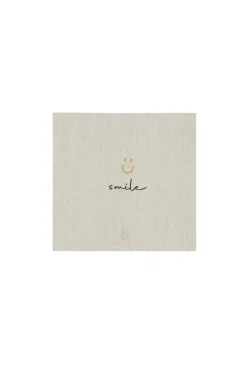 ZUSSS servetten vierkant 12,5x12,5cm smile linnen* Servetten
