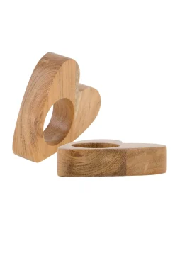 ZUSSS set van 2 houten servetringen/eierdopjes* Keukenaccessoires