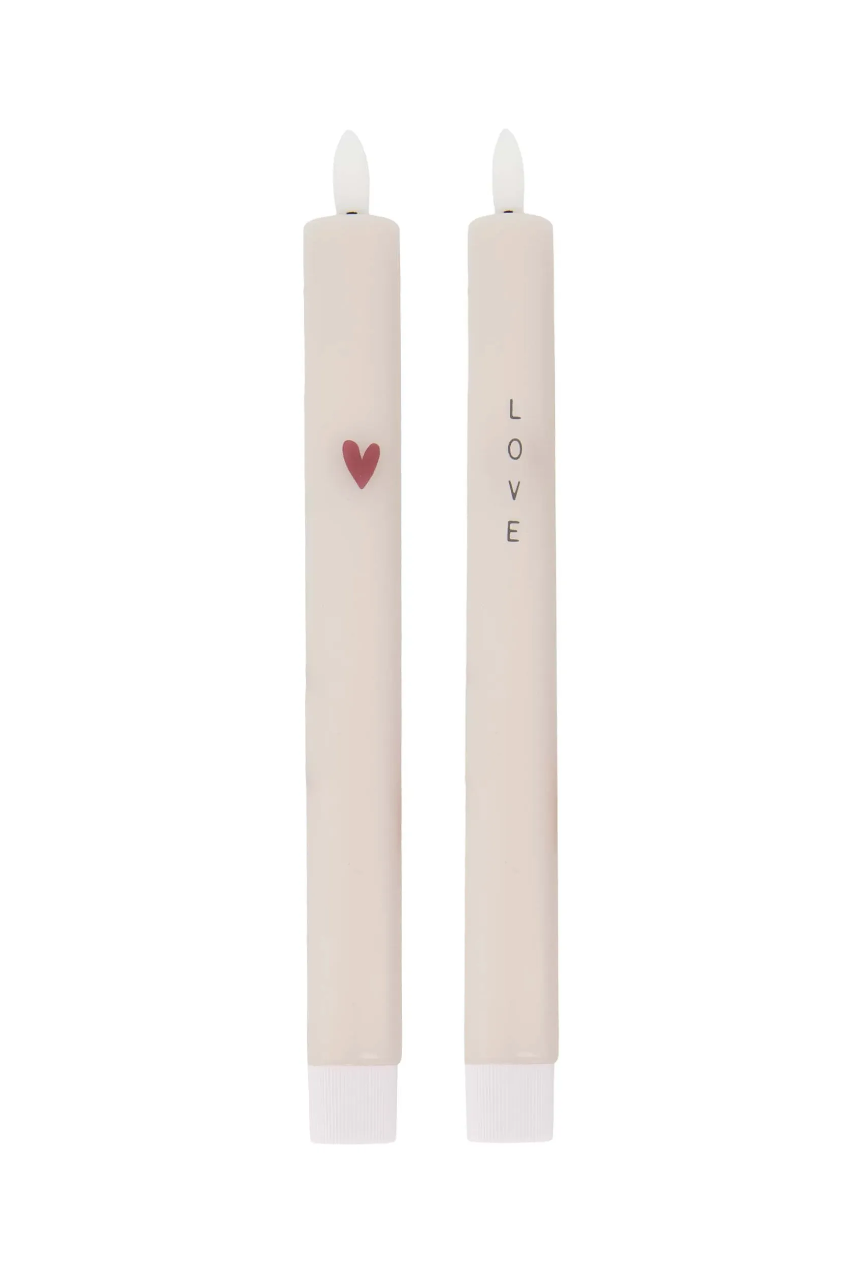 ZUSSS set van 2 ledkaarsen love/hart* Kaarsen