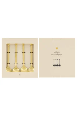 ZUSSS set van 4 lepeltjes hartje* Bestek