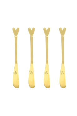 ZUSSS set van 4 mesjes hartje* Bestek