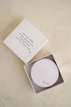 ZUSSS set van 6 onderzetters met tekst* Keukenaccessoires