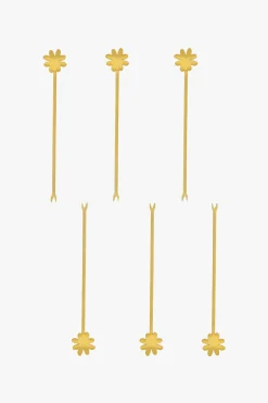 ZUSSS set van 6 prikkers klaver* Bestek