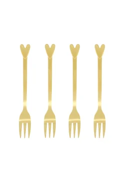 ZUSSS set van 4 vorkjes hartje* Bestek