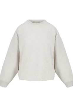 ZUSSS sweater met tekst grijs melee* Truien