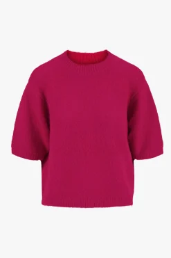 ZUSSS trui met boothals roze rood* Truien