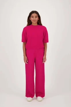 ZUSSS trui met boothals roze rood* Truien