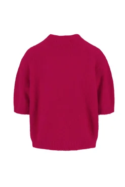 ZUSSS trui met boothals roze rood* Truien
