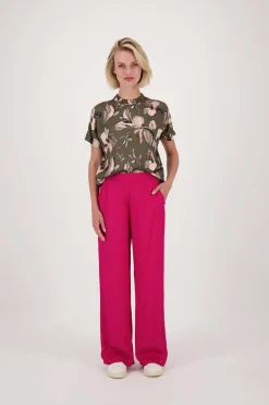 ZUSSS turtle top met iris bloemen print* Tops