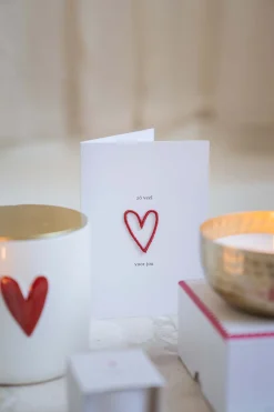 ZUSSS wenskaart hartje strijkembleem* Kaartjes