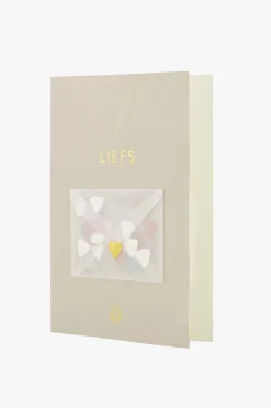 ZUSSS wenskaart liefs met hartjes confetti* Kaartjes