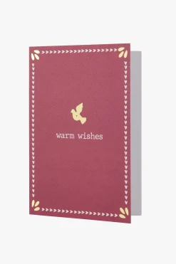 ZUSSS wenskaart met gouden envelop warm wishes* Kaartjes