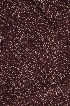 ZUSSS wikkeljurk met print chocoladebruin* Jurkjes & Rokken